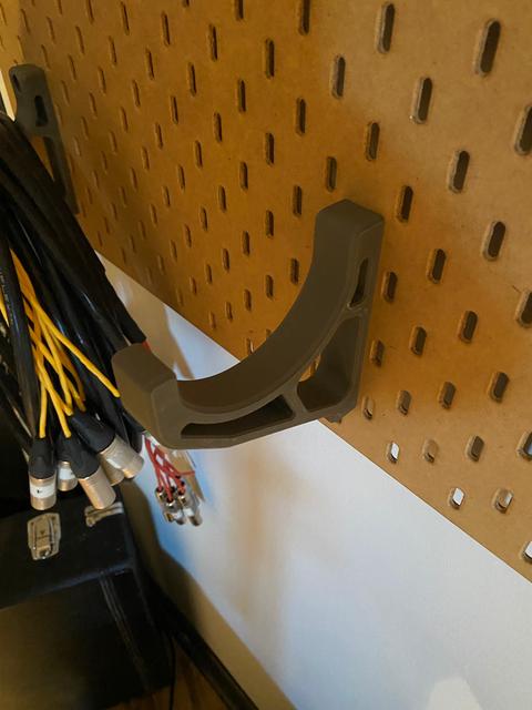 Ikea Skadis Cable Hook. 3D model thumbnail