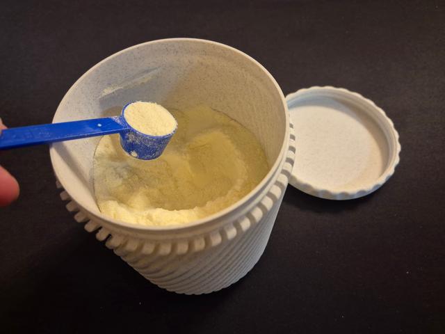 Baby milk powder container 3D model thumbnail