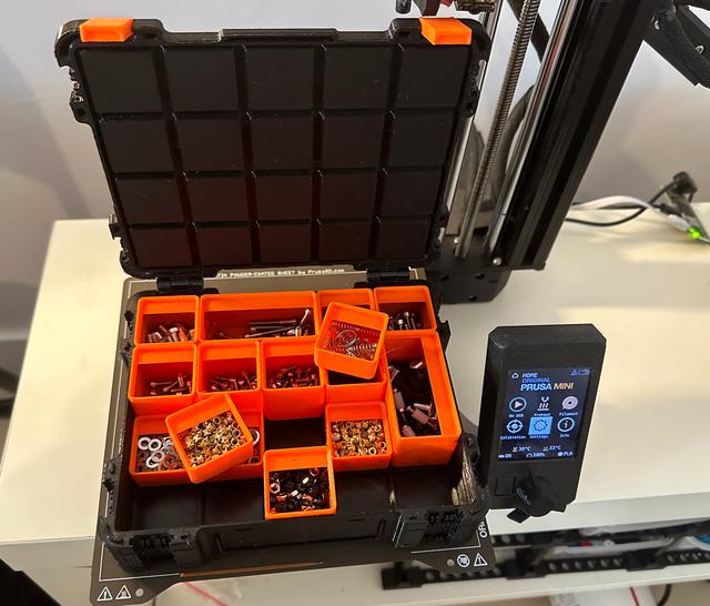 mini Gridfinity Storage Box for PRUSA MINI 3D model thumbnail
