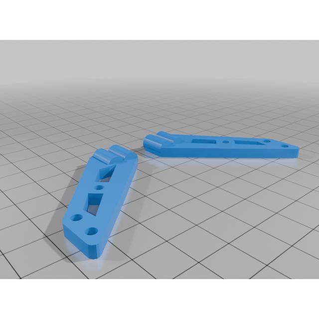 absima ab3.4 spoiler suports/holder 3D model thumbnail