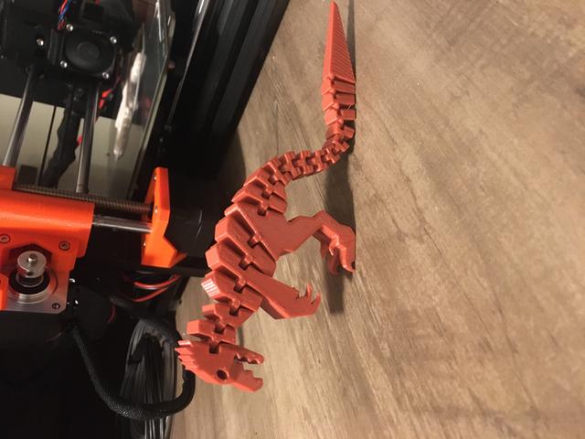 Fluffy feathered flexi Raptor V4 3D model thumbnail