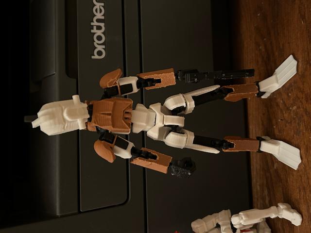 Clone Commander Monnk Dummy 13 poseable figure 3D model thumbnail