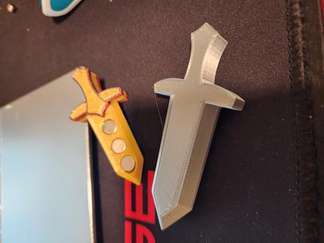 TikTok Magnetic Fidget Sword (8 x 3 / 9x3 magnets) 3D model thumbnail