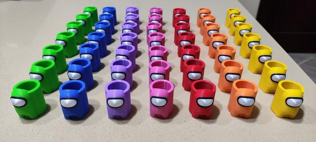 Among Us Scout Woggle Neckerchief Slide 3D model thumbnail