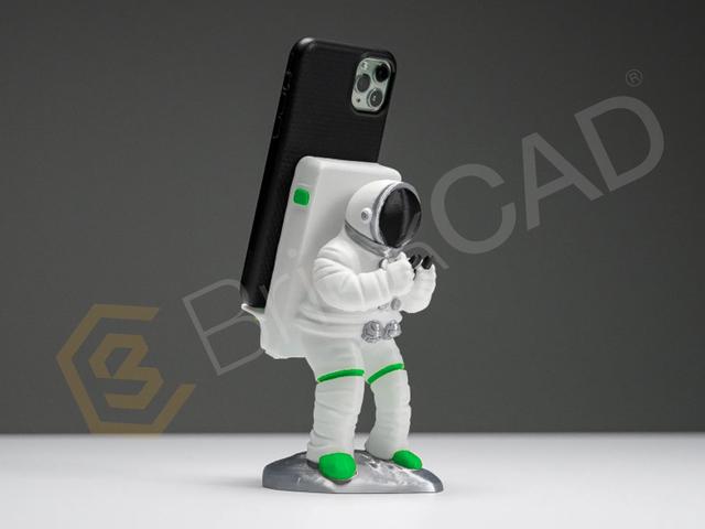 Astronaut Phone Holder 3D model thumbnail