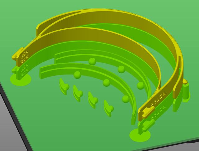 Prusa Pro Face-shield Drape System 3D model thumbnail