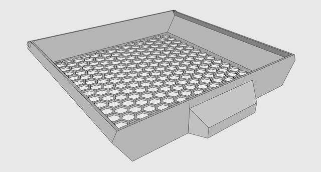 Under Desk Drawer - Support free + Stopper 3D model thumbnail