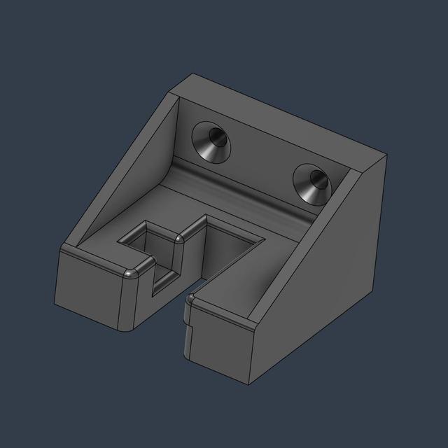 1/4" torque wrench holder (Motonet MTX) 3D model thumbnail