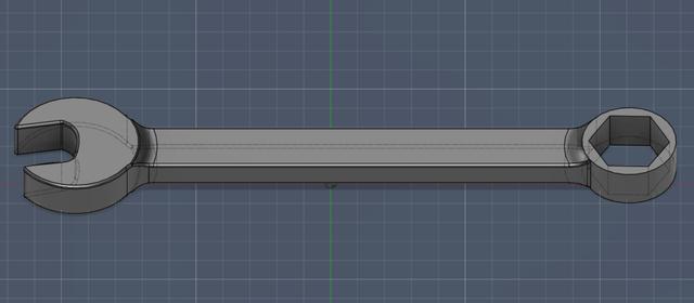 Combination Wrench 3D model thumbnail
