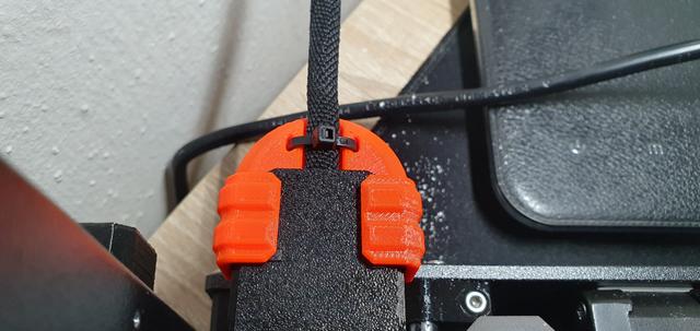 Prusa Mk4 - Heatbead cable support (Y Axis) 3D model thumbnail