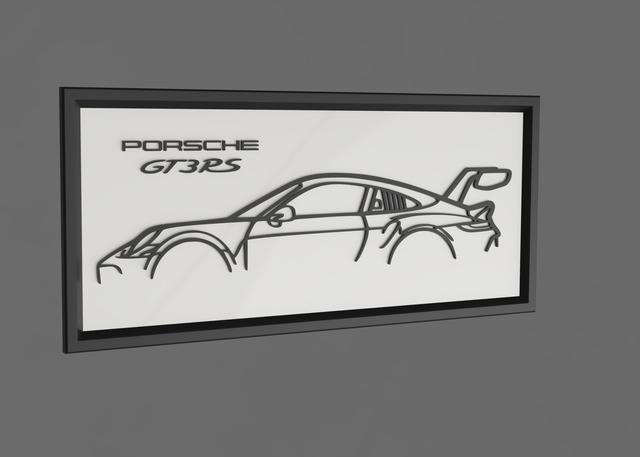 Gift Card Porsche GT3RS 3D model thumbnail