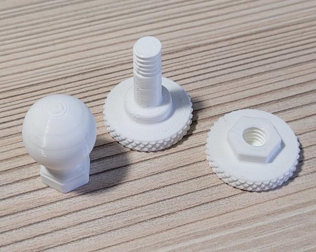 Articulating Raspberry Pi Camera Mount - Tolerant Nuts and Bolts 3D model thumbnail