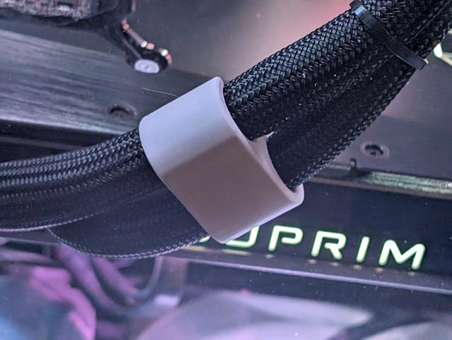 Unlabeled / Blank AIO tube comb clip 3D model thumbnail