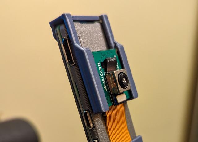 Camera Mount for the  Pi Zero Slim Case 3D model thumbnail