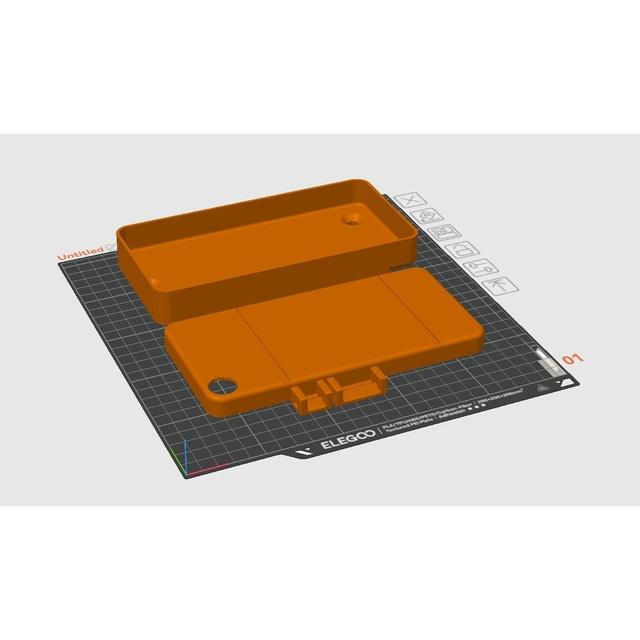 Crazy Cart Battery Support - Original Mounting Points - 188x66x78mm 3D model thumbnail