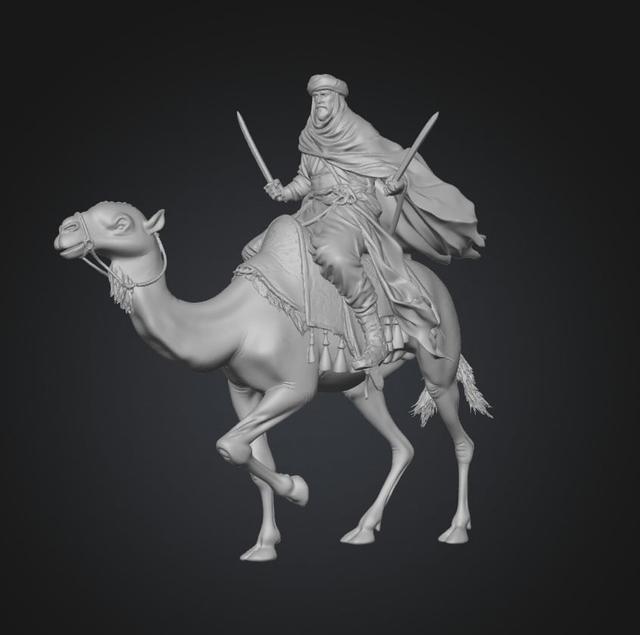 Desert Knight on a Camel 3D model thumbnail