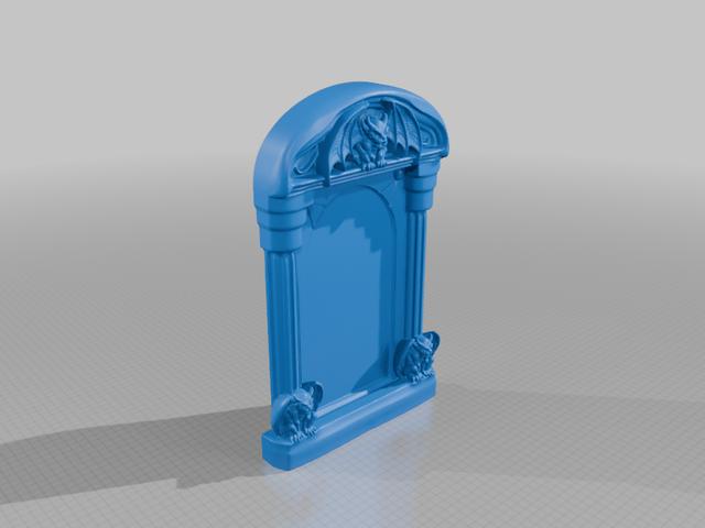 Gargoyle Tombstone 1 3D model thumbnail