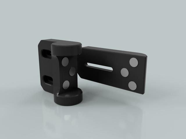 ENDER 3 NG v1.2 - Magnetic Latch / Low Profile Hinges 3D model thumbnail