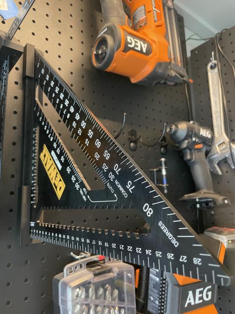 Sy's Peglock - Dewalt Speed Square 300mm mount 3D model thumbnail