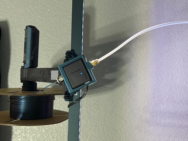Elegoo Neptune 3/4 Pro/Plus/Max Top Filament Guide & Sensor Mount 4mm PTFE REMIX 3D model thumbnail