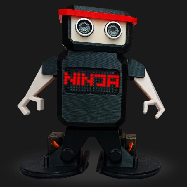 Otto Ninja Humanoid robot 3D model thumbnail