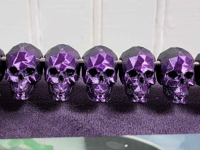 Low Poly Skull Bead (Horizontal, Spirit Island) 3D model thumbnail