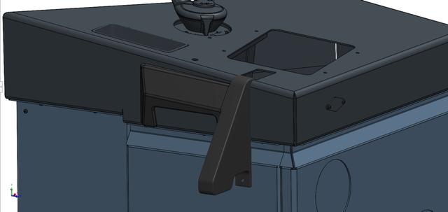 A320 Console Light Side Stick Box 3D model thumbnail