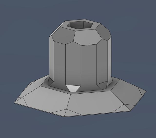 Low Poly Printbed Scraper (Super small!) 3D model thumbnail