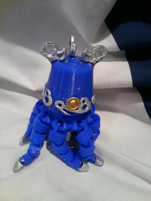Cute Mini BotW Guardian w/ Flexible Legs 3D model thumbnail