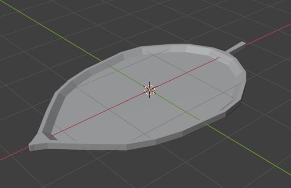 leaf plant tray 3D model thumbnail