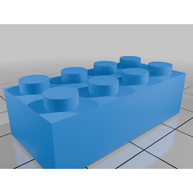 Lego Compatible Building Bricks 3D model thumbnail