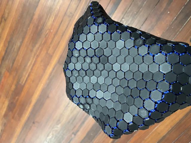 Improved NASA Chainmail - Flexible 3D-printed Fabric 3D model thumbnail