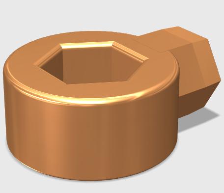 Honeycomb - Holder - Insert remover HoneycombWall 3D model thumbnail