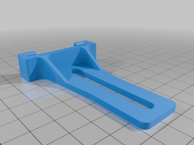 Ford Car Stereo Support Bracket - Long 3D model thumbnail