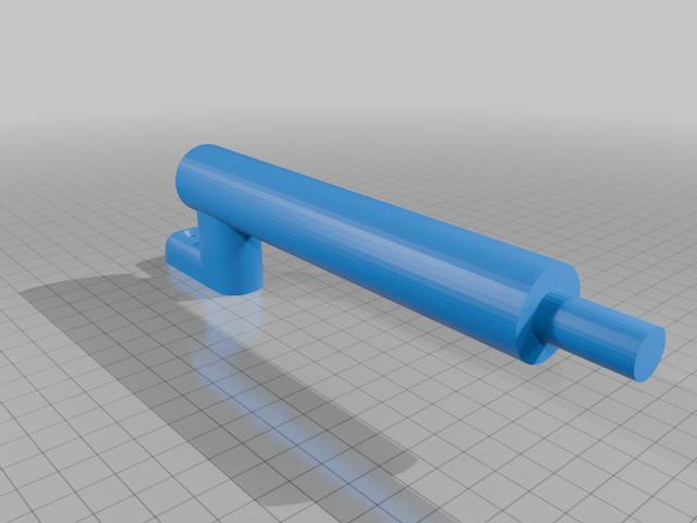 hair clip wall mount 3D model thumbnail