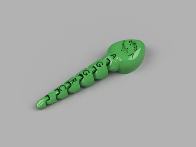 AGGRC Flexi Sperm or Tadpole 3D model thumbnail