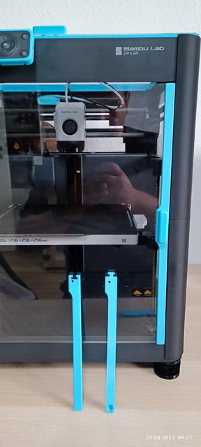 Magnethalter Abdeckung für Vision Enclosure Bambu Lab P1P Tür, Magnet Cover Door 3D model thumbnail