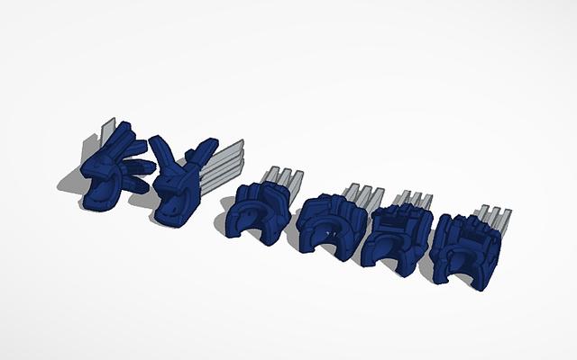 Wolverine 13 hands. 3D model thumbnail