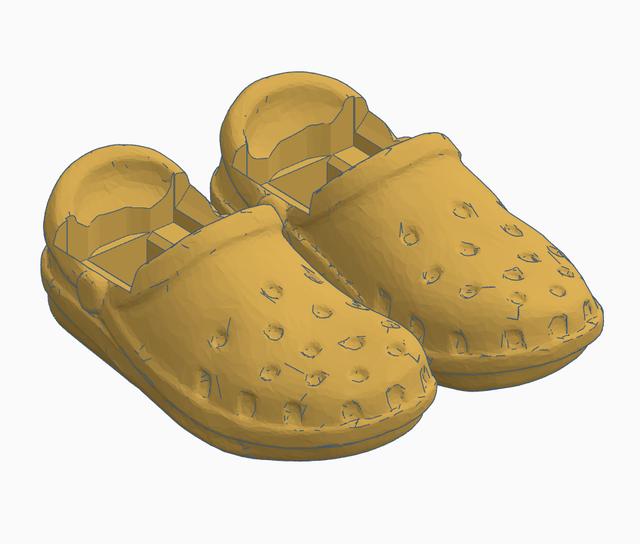 Crocks for your Dummy 13 3D model thumbnail