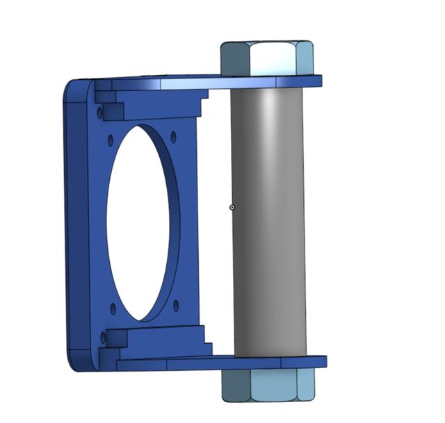 Universal 32mm Microscope Adapter: LG Monitor Stand & VESA 75/100 Compatible 3D model thumbnail