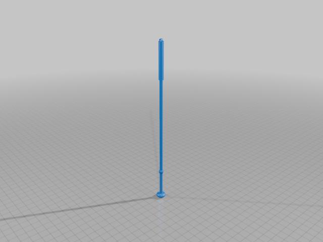 WHITE CANE FOR THE BLIND 3D model thumbnail