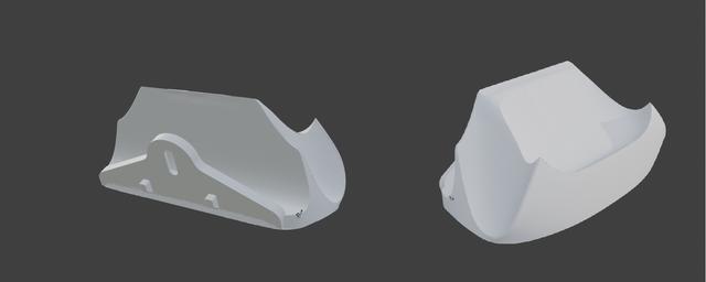Xbox controller stand Skadis 3D model thumbnail