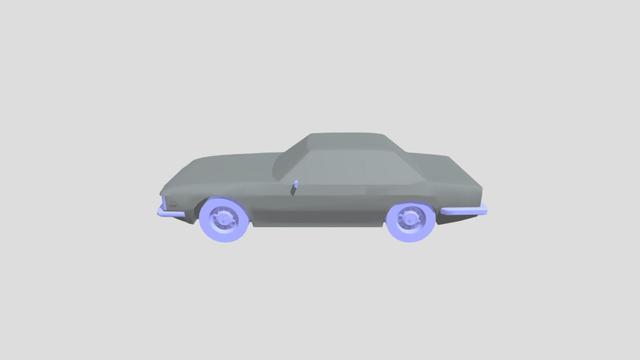 De Tomaso Longchamp 1974 lowpoly for 3D-printing 3D model thumbnail