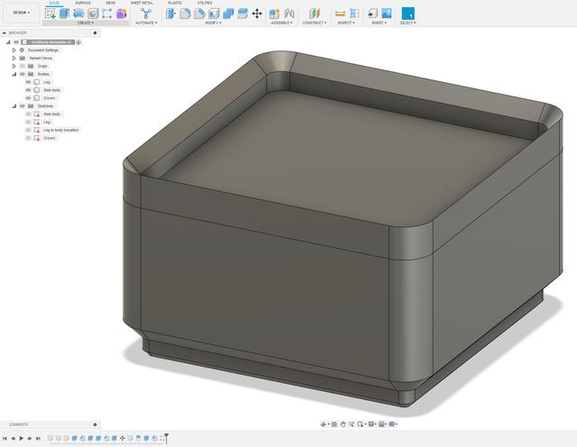 Gridfinity block template - Easy to use! Improved! (For Fusion 360) 3D model thumbnail