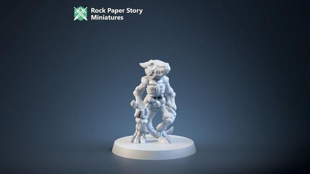 Undead Kobold  (Supportless) 3D model thumbnail