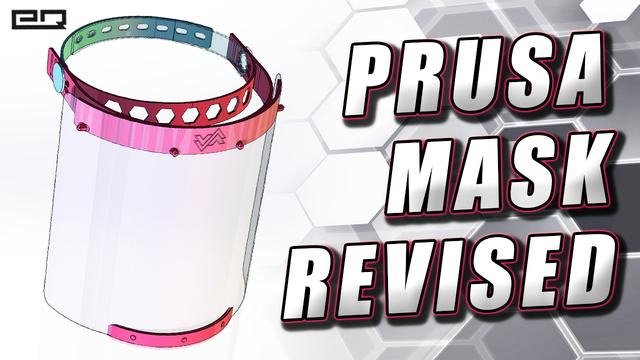 Folding Detent Head Strap Integrated - PRUSA Covid-19 / Coronavirus Face Shield 3D model thumbnail