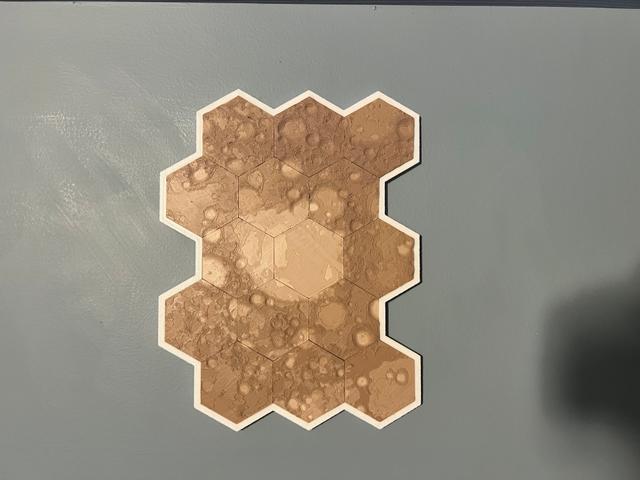 Moon Art Wall Frame 3D model thumbnail