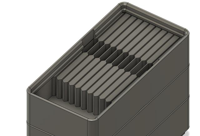 Gridfinity resistor storage bin 3D model thumbnail