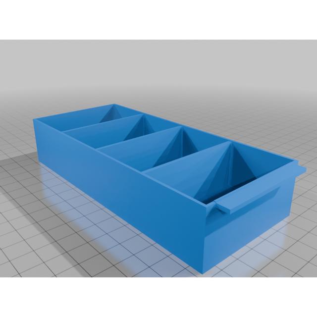 12 Compartment benchtop organizer 153x210x151mm 3D model thumbnail