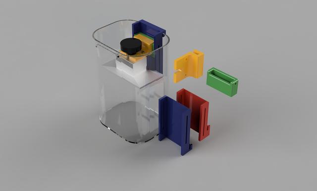Elegoo Mercury Plus (original and V2)  - Phrozen SM4k Adapters 3D model thumbnail